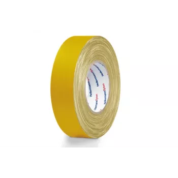 Hellermann Tyton HTAPE-TEX-19x50 žltá textilná páska 19 mm x 50 m 712-00502