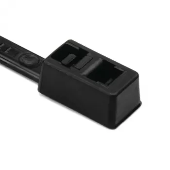 HellermannTyton T30R čierna PA66 káblová páska 395 x 4,7 mm, 100 kusov 117-00008