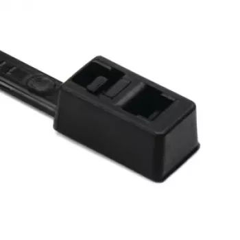 HellermannTyton T30R čierna PA66 káblová páska 395 x 4,7 mm, 100 kusov 117-00008
