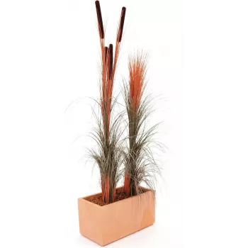 EUROPALMS umelá trstina, svetlohnedá, 127 cm 82505852