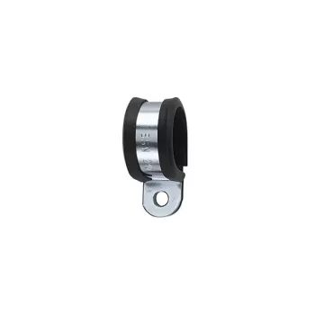 HellermannTyton AFCS63-GS/PVC-BK/ML skrutkovacia upevňovacia svorka pre káble, hadice, rúry, max. priemer zväzku Ø 63 mm, chloroprénový ochranný profil, čierna 166-50608
