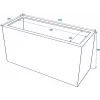 EUROPALMS Leichtsin Cube-50 červená vysokolesklá dekoračná kocka z polystyrénu 50 cm 83011873