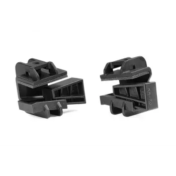 HellermannTyton 151-01188 Čierne polyamidové skrutkovacie upevňovacie pätky pre viazacie pásky, 28,6 mm, 200 ks