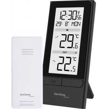 Technoline WS9787 Bezdrôtová meteorologická stanica s vonkajším senzorom, čierna/strieborná