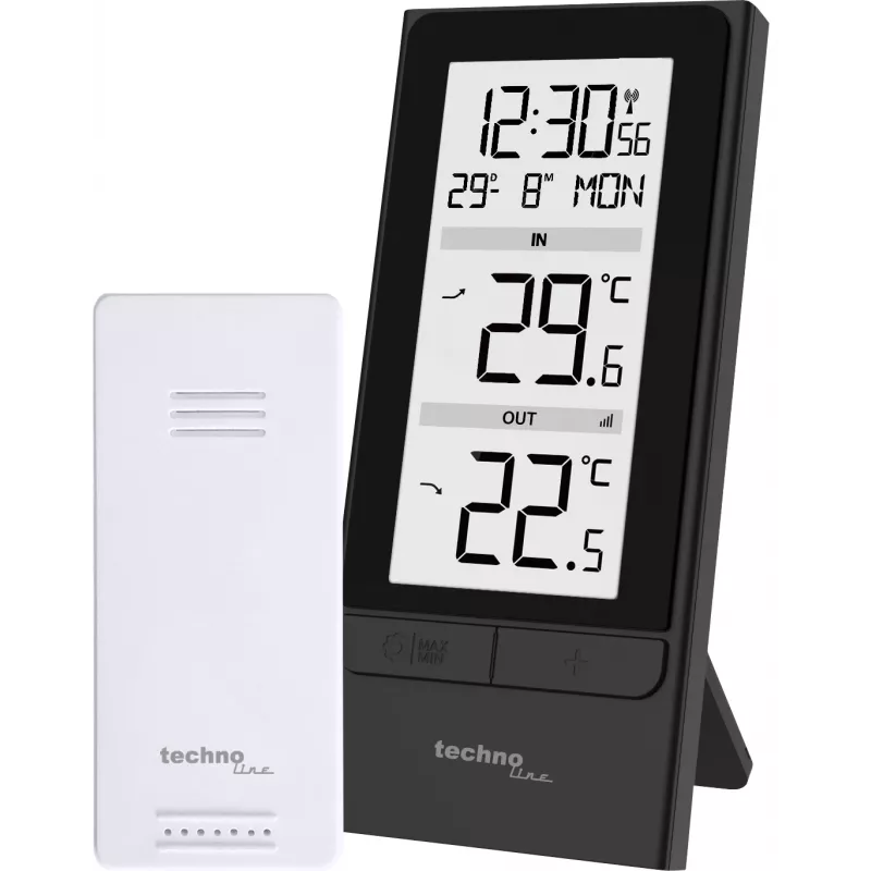 Technoline WS9787 Bezdrôtová meteorologická stanica s vonkajším senzorom, čierna/strieborná