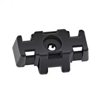 HellermannTyton S3SB15CBM8-PA6GF30-BK Skrutkovacia upevňovacia pätka pre viazacie pásky, čierna, M8, PA6GF30, 1 ks 151-01010