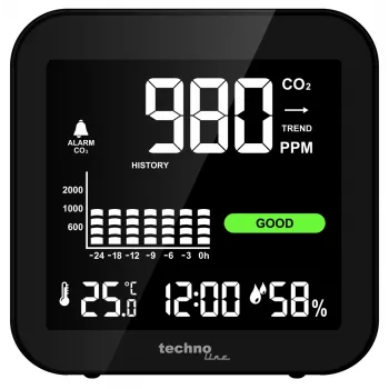 Technoline WL1025 CO2 monitor s teplotou a vlhkosťou vzduchu