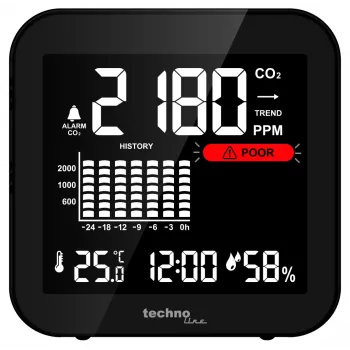 Technoline WL1025 CO2 monitor s teplotou a vlhkosťou vzduchu