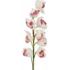 EUROPALMS vetva Cymbidium, umelá, bielo-ružová, 90 cm 82530312
