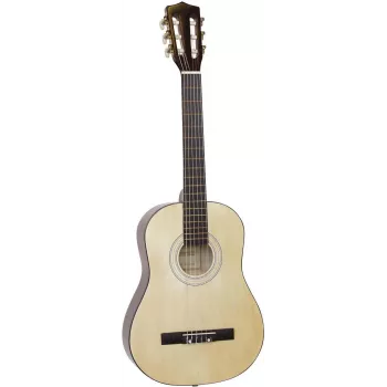 Dimavery AC-303 koncertná gitara 1/2 veľkosť prírodná, okoume krk, lipová vrchná doska, 535 mm menzúra