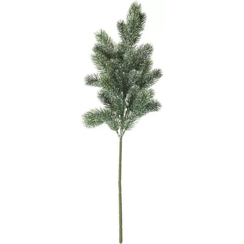 EUROPALMS zasnežená vetva jedle, PE, 65 cm (83500421)