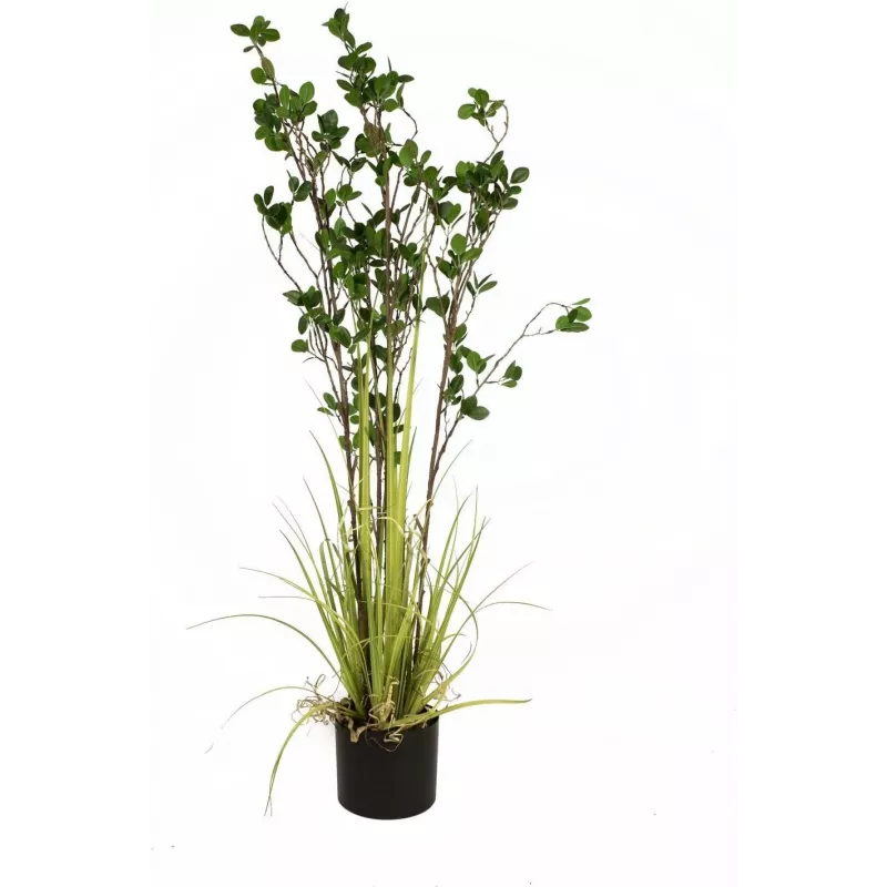 EUROPALMS vždyzelený ker s trávou umelá rastlina, 120 cm 82600183