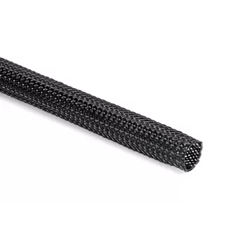 HellermannTyton HEGP12-PET-BK pletená káblová ochranná hadica, polyester, čierna, 8-17 mm, 100 m 170-11200