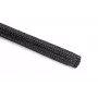 HellermannTyton HEGP12-PET-BK pletená káblová ochranná hadica, polyester, čierna, 8-17 mm, 100 m 170-11200