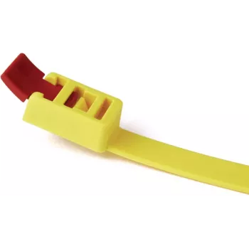 HellermannTyton SpeedyTie opakovane použiteľná káblová spona 750x13mm žltá balenie 5 ks 115-00001