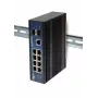 ALLNET ALL-SGI8010PDM priemyselný managed Layer2+ 10-portový Gigabit PoE switch, 7x PoE+ 2x SFP 1x PD, bez ventilátora IP40
