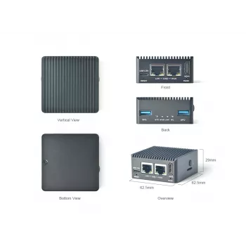 ALLNET FriendlyELEC NanoPi R5C Dual 2.5GbE router SBC, 4GB RAM, 32GB eMMC, Wi-Fi 5, kovové puzdro R5C_4G_32mmc_combo_wifi