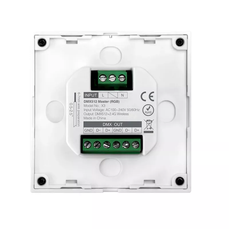 MiBoxer X3 Smart Touch Panel pre LED ovládanie (DMX512 & 2,4GHz RF)