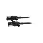 SYNERGY21 S218115 CAT6A S/FTP Slim patch kábel, RJ45, 2m, čierny, 500MHz, LSZH, otočný konektor