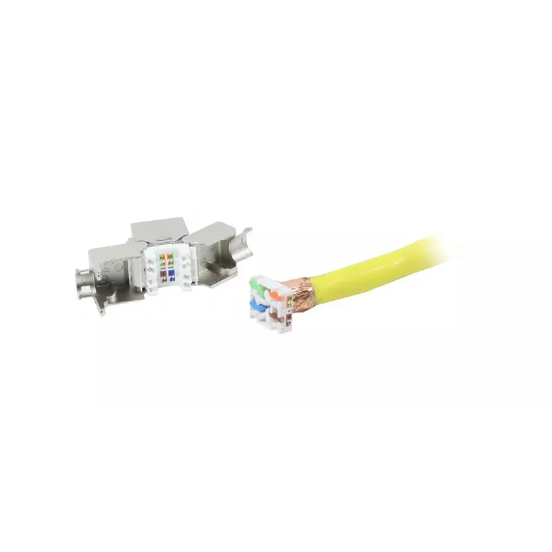 SYNERGY21 S216378V3 CAT8.1 RJ45 Keystone modul, Slim-line krátky, GHMT certifikovaný, biely