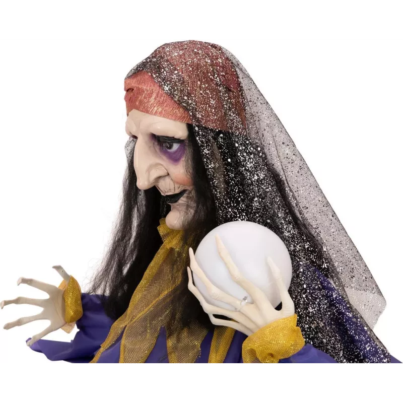 EUROPALMS Halloween animovaná figúrka veštkyne, 50 cm 83316113