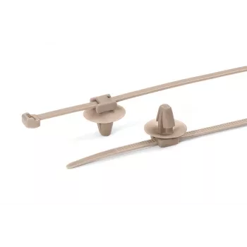 HellermannTyton 156-01091 PT2AP2SFT6.5-PEEK-BGE káblová spona 145 mm 3,4 mm béžová (1 ks)