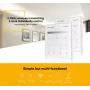 SYNERGY21 T1 MiLight Smart Panel jednofarebný 4-zónový dotykový diaľkový ovládač