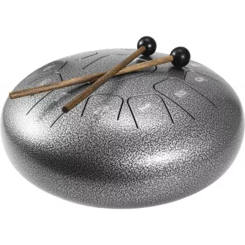 DIMAVERY TD-12 oceľový jazýčkový bubon, 12 tónov, C-dur pentatonický, strieborný 26058335