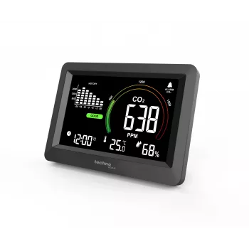 Technoline WL1028 CO2 monitor monitor kvality ovzdušia s alarmom čierny