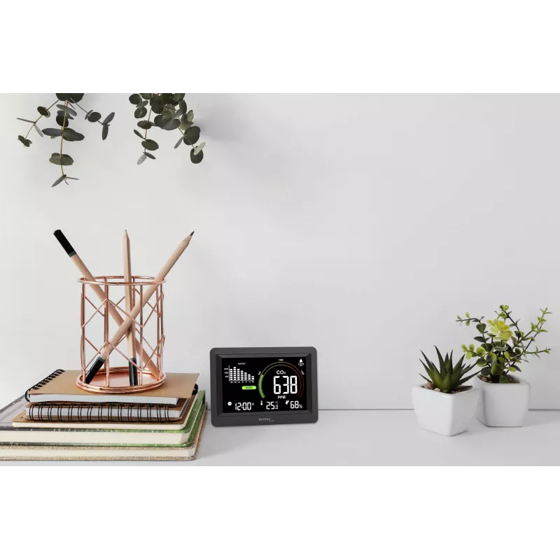 Technoline WL1028 CO2 monitor kvality ovzdušia s alarmom čierny