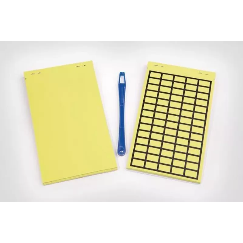 HellermannTyton 598-92427 odlepovacie žlté vinylové termotransferové etikety, 44 x 10 mm, 440 etikiet