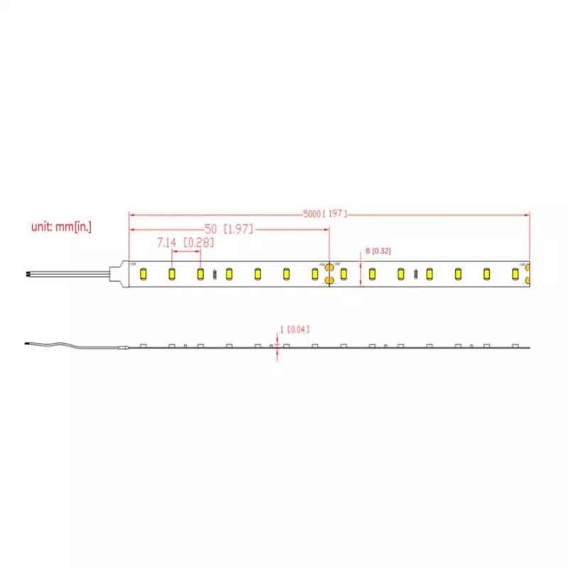 SYNERGY21 Flex Strip teplá biela DC24V 72W IP67 CRI>90 (S21-LED-B220010)