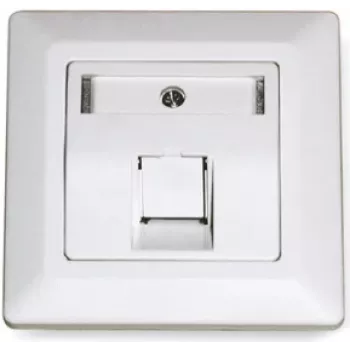 Dätwyler 185866 RJ45 Cat 7A dátový modul, 1 port, biela