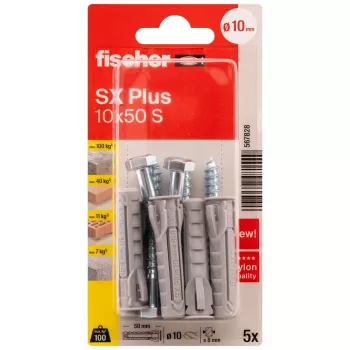 Fischer SX Plus hmoždinka 10 x 50 mm, 5 ks 567828