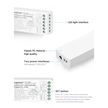SYNERGY21 Synergy 21 Controller CCT 2-drôtový Zigbee*Milight/Miboxer* (LC2-ZR)