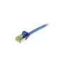 SYNERGY21 S217943 CAT6A S/FTP Slim patch kábel, RJ45, 500 MHz, modrý