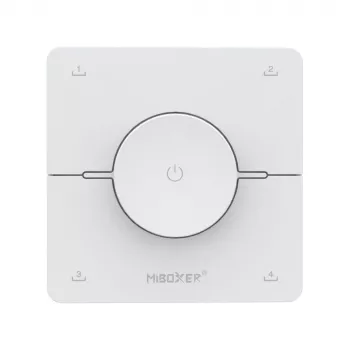 Miboxer K0 2,4GHz Dual White CCT LED diaľkový ovládač s otočným kolieskom, 4 scény, biely