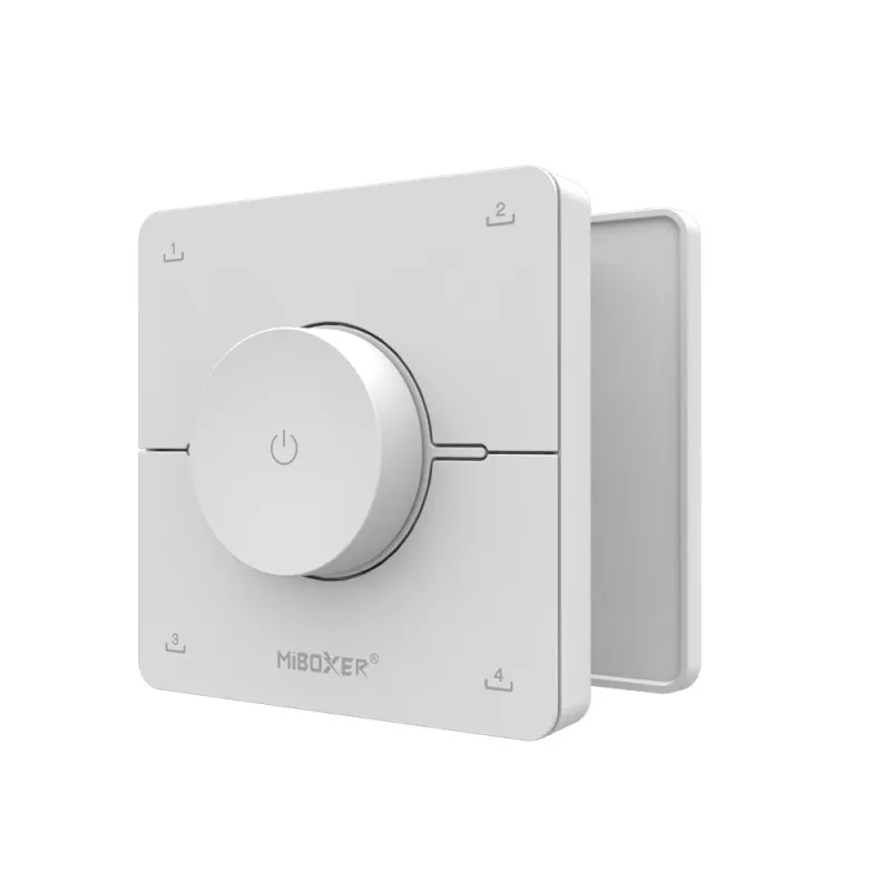 Miboxer K0 2,4GHz Dual White CCT LED diaľkový ovládač s otočným kolieskom, 4 scény, biely