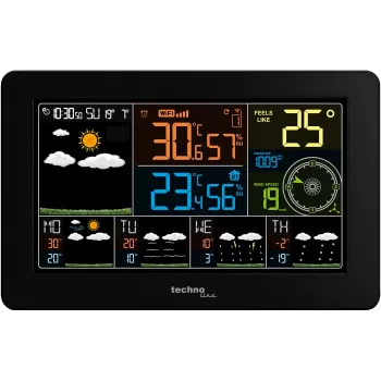 Techno Line WD2700 WLAN meteorologická stanica s 4-dňovou predpoveďou, farebný displej, vnútorný/vonkajší senzor
