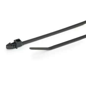 HellermannTyton T30RSF-PA66HS-BK (500) viazacie pásky 158 mm x 3,6 mm čierne balenie 500 ks 126-00329
