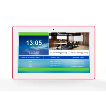ALLNET MeetTwo-150W 15 palcový tablet do zasadacej miestnosti s RGB-LED, Android 16, NFC/RFID, biely