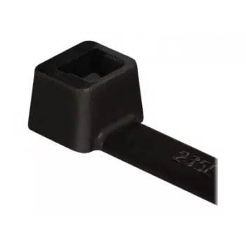 HellermannTyton séria T T18R káblové viazače s vnútorným ozubením, 100 mm x 2,5 mm, čierne, balenie 100 ks 111-01910