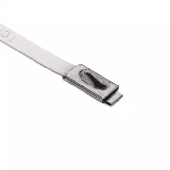 HellermannTyton MBT27S-316-SS-NA-C1 nerezový káblový viazač, 681 mm x 4,6 mm, guľový uzáver, strieborný 111-93279