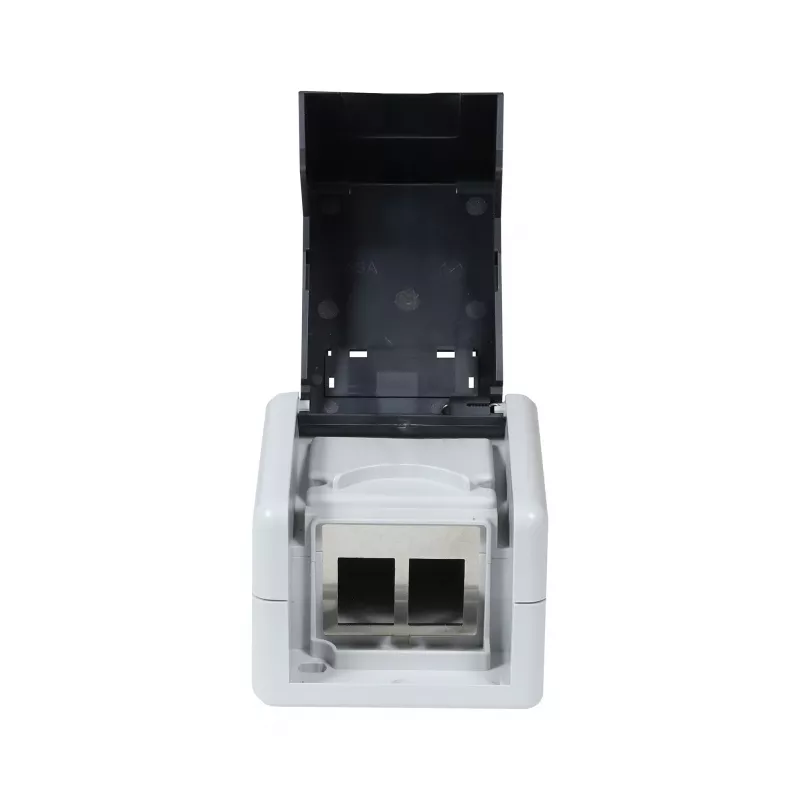 SYNERGY21 Keystone modul nadomietkové puzdro IP44 pre 2 moduly, biele S216388