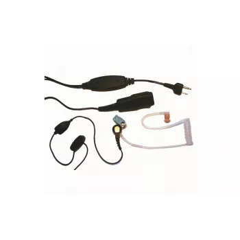 MIDLAND Albrecht AE 31-PT07 In-ear mono headset s mikrofónom na ramienku a PTT, káblový, 2-pin pripojenie, čierny 41990