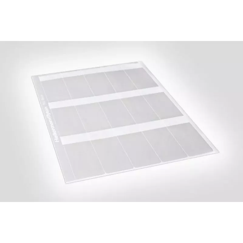 HellermannTyton 594-81104 termotransferová etiketa transparentná biela 100mm x 100mm 1000 etikiet