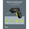 Goobay mini akumulátorový skrutkovač sada 31-dielna pištoľová rukoväť s 28 bitmi a Micro-USB nabíjacou funkciou (77818)