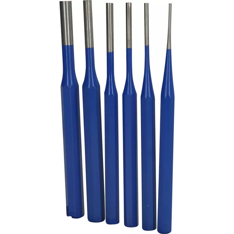 Brilliant Tools BT085006 sada valčekových priebojníkov, 6-dielna, 3-10 mm, chróm-vanádiová oceľ