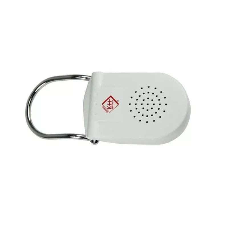 KH-SECURITY KH 100183 elektronický alarm na kľučke dverí, mobilný alarm, biela