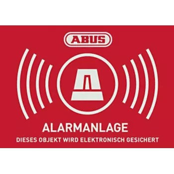 ABUS výstražná samolepka alarmu s logom 148 x 105 mm (1 kus) AU1422